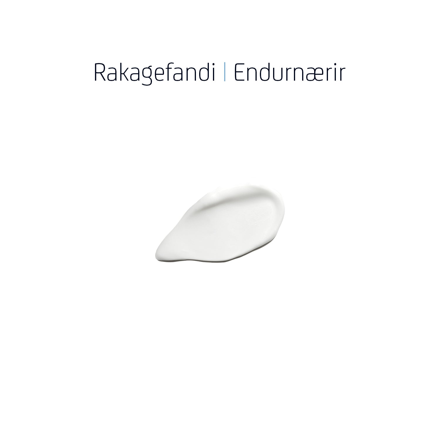 Áferð Hydrating Cream sem sýnir slétta, hvíta kremáferð