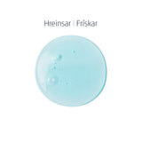 Áferð Shower Gel sem sýnir gegnsætt, ljósblátt gel