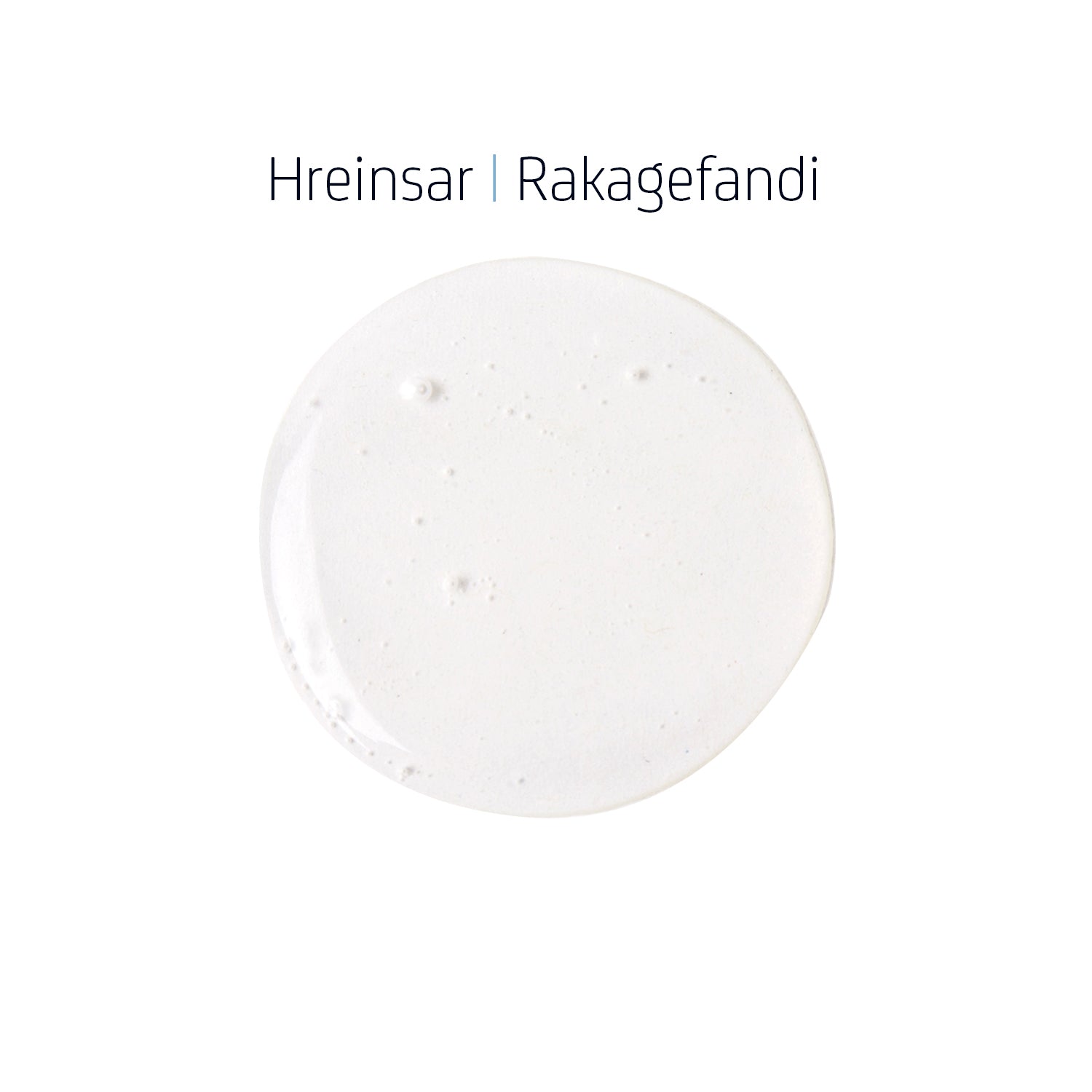 Áferð Shampoo sem sýnir glæra gelformúlu með litlum loftbólum